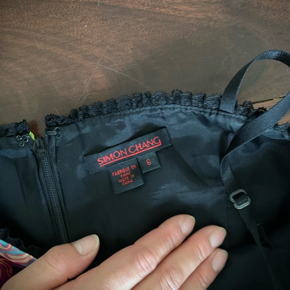 Floral satin dress - Picture 5 of 5